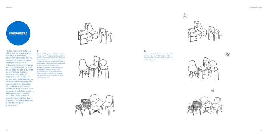 Sketching Para Arquitetura e Design de Interiores do Móvel ao Edifício